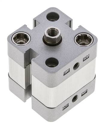 ISO 21287 Kompakter doppeltwirkender Zylinder 25-5mm - Magnetisch