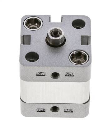 ISO 21287 Kompakter doppeltwirkender Zylinder 25-5mm - Magnetisch