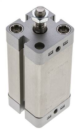 ISO 21287 Kompakter doppeltwirkender Zylinder 25-50mm - Magnetisch - Stange mit Außengewinde