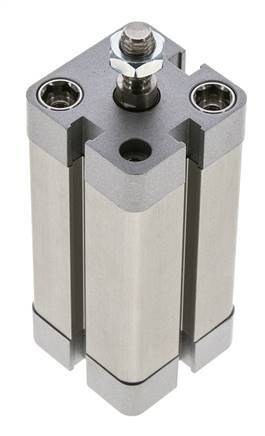ISO 21287 Kompakter doppeltwirkender Zylinder 25-50mm - Magnetisch - Stange mit Außengewinde