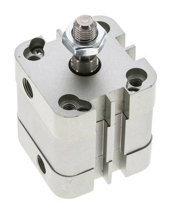 ISO 21287 Doppeltwirkender Kompaktzylinder 32-10mm - Magnetisch - Stange mit Außengewinde