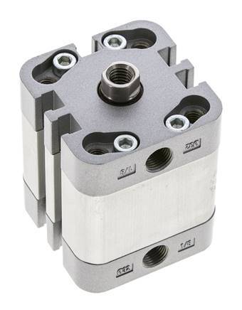 ISO 21287 Kompakter doppeltwirkender Zylinder 32-15mm - Magnetisch