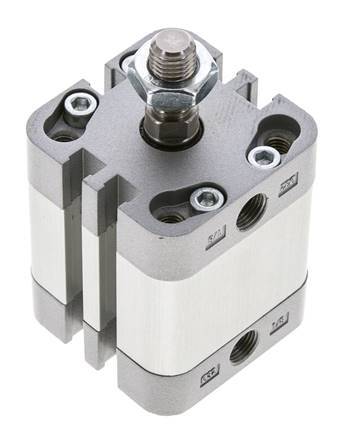 ISO 21287 Compact Double Acting Cylinder 32-15mm - Magnetic - Male Rod