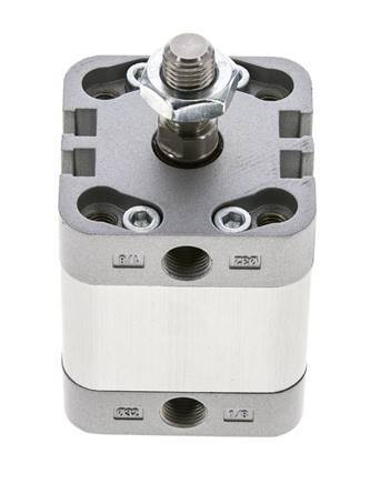ISO 21287 Doppeltwirkender Kompaktzylinder 32-15mm - Magnetisch - Außengewinde