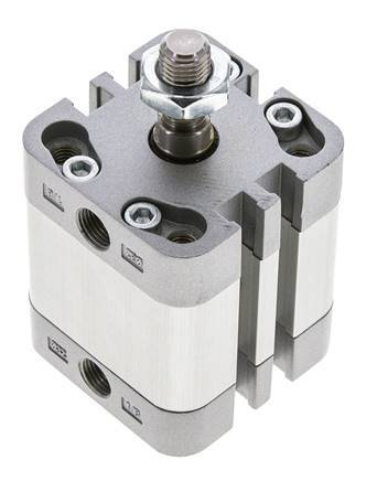 ISO 21287 Doppeltwirkender Kompaktzylinder 32-15mm - Magnetisch - Außengewinde