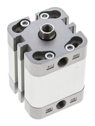 ISO 21287 Kompakter doppeltwirkender Zylinder 32-20mm - Magnetisch