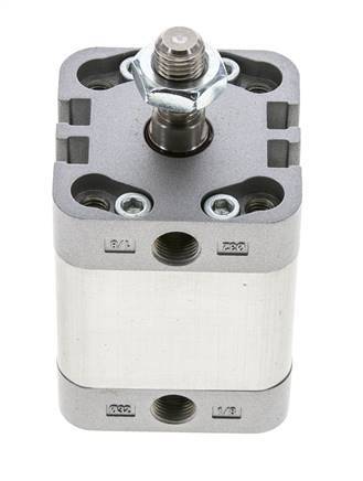 ISO 21287 Doppeltwirkender Kompaktzylinder 32-20mm - Magnetisch - Stange mit Außengewinde