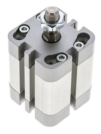 ISO 21287 Doppeltwirkender Kompaktzylinder 32-20mm - Magnetisch - Stange mit Außengewinde