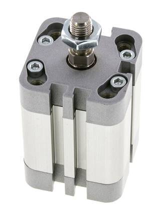 ISO 21287 Doppeltwirkender Kompaktzylinder 32-25mm - Magnetisch - Stange mit Außengewinde