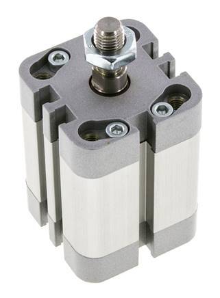 ISO 21287 Doppeltwirkender Kompaktzylinder 32-25mm - Magnetisch - Stange mit Außengewinde