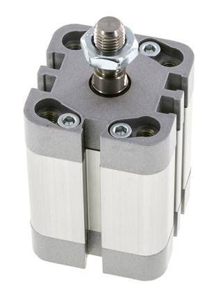ISO 21287 Doppeltwirkender Kompaktzylinder 32-25mm - Magnetisch - Stange mit Außengewinde