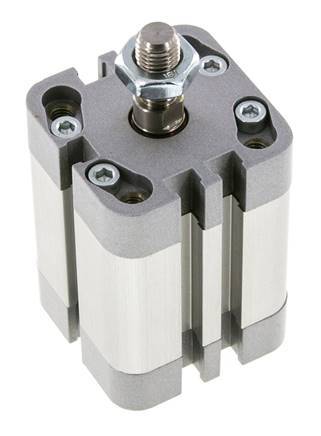 ISO 21287 Doppeltwirkender Kompaktzylinder 32-25mm - Magnetisch - Stange mit Außengewinde