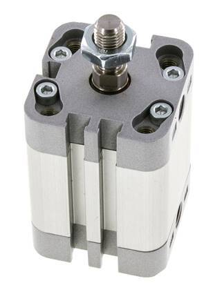 ISO 21287 Doppeltwirkender Kompaktzylinder 32-25mm - Magnetisch - Stange mit Außengewinde