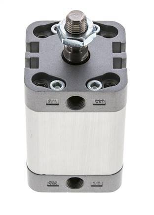 ISO 21287 Doppeltwirkender Kompaktzylinder 32-30mm - Magnetisch - Stange mit Außengewinde