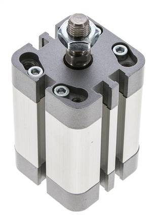 ISO 21287 Doppeltwirkender Kompaktzylinder 32-30mm - Magnetisch - Stange mit Außengewinde
