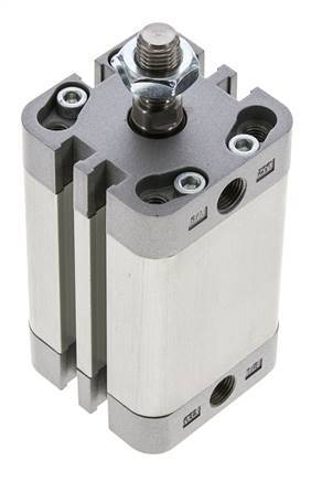 ISO 21287 Compact Double Acting Cylinder 32-40mm - Magnetic - Male Rod