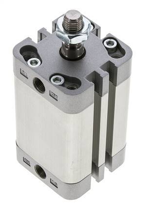 ISO 21287 Doppeltwirkender Kompaktzylinder 32-40mm - Magnetisch - Stange mit Außengewinde
