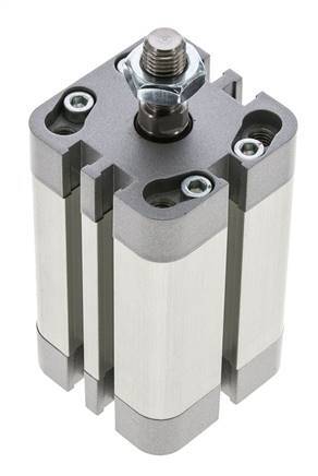 ISO 21287 Doppeltwirkender Kompaktzylinder 32-40mm - Magnetisch - Stange mit Außengewinde