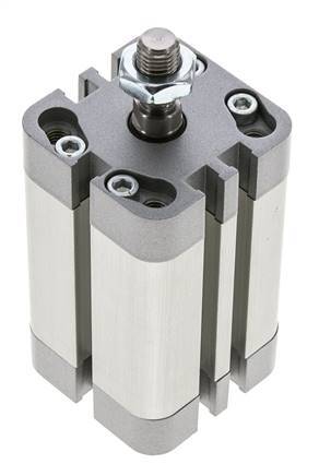ISO 21287 Doppeltwirkender Kompaktzylinder 32-40mm - Magnetisch - Stange mit Außengewinde