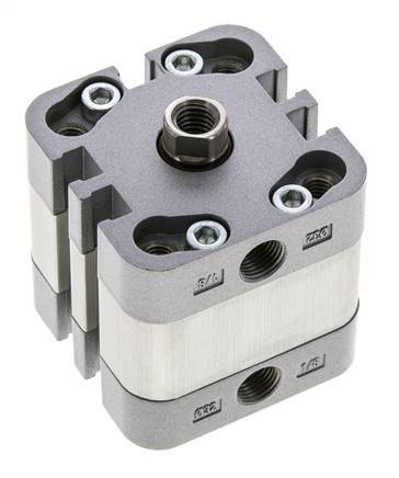ISO 21287 Kompakter doppeltwirkender Zylinder 32-5mm - Magnetisch