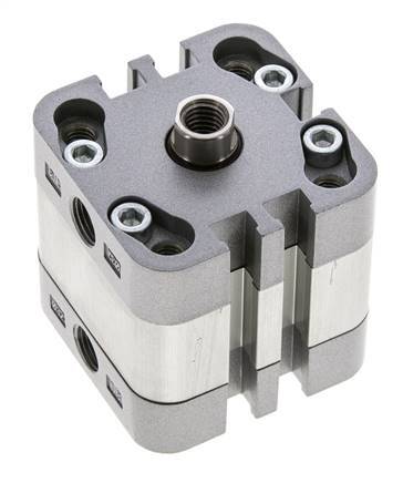 ISO 21287 Kompakter doppeltwirkender Zylinder 32-5mm - Magnetisch