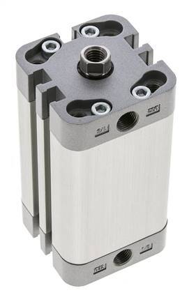 ISO 21287 Kompakter doppeltwirkender Zylinder 32-50mm - Magnetisch