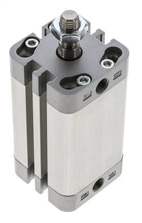 ISO 21287 Kompakter doppeltwirkender Zylinder 32-50mm - Magnetisch - Stange mit Außengewinde