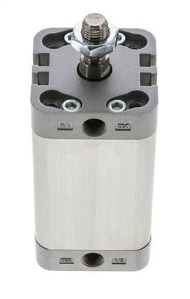 ISO 21287 Kompakter doppeltwirkender Zylinder 32-50mm - Magnetisch - Stange mit Außengewinde