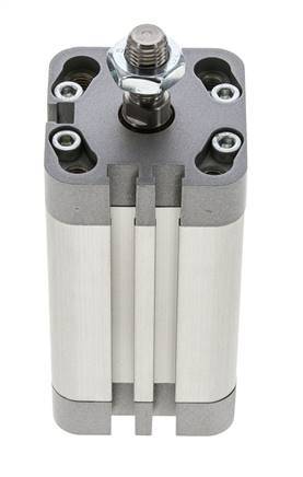 ISO 21287 Kompakter doppeltwirkender Zylinder 32-50mm - Magnetisch - Stange mit Außengewinde