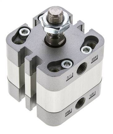ISO 21287 Doppeltwirkender Kompaktzylinder 32-5mm - Magnetisch - Außengewinde