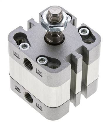 ISO 21287 Compact Double Acting Cylinder 32-5mm - Magnetic - Male Rod