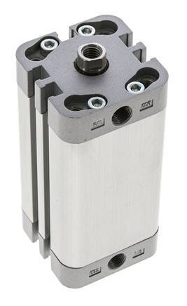 ISO 21287 Kompakter doppeltwirkender Zylinder 32-60mm - Magnetisch