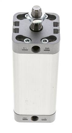 ISO 21287 Kompakter doppeltwirkender Zylinder 32-80mm - Magnetisch - Stange mit Außengewinde