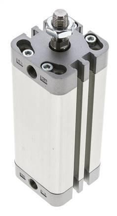 ISO 21287 Kompakter doppeltwirkender Zylinder 32-80mm - Magnetisch - Stange mit Außengewinde
