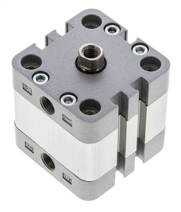 ISO 21287 Kompakter doppeltwirkender Zylinder 40-10mm - Magnetisch