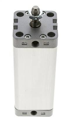 ISO 21287 Compact Double Acting Cylinder 40-100mm - Magnetic - Male Rod