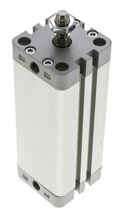 ISO 21287 Kompakter doppeltwirkender Zylinder 40-100mm - Magnetisch - Stange mit Außengewinde