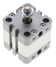 ISO 21287 Doppeltwirkender Kompaktzylinder 40-10mm - Magnetisch - Stange mit Außengewinde
