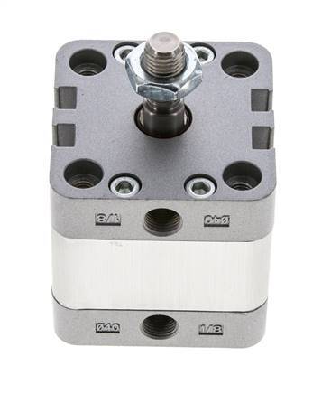 ISO 21287 Compact Double Acting Cylinder 40-10mm - Magnetic - Male Rod