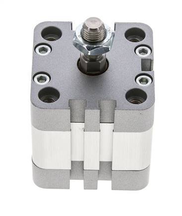 ISO 21287 Doppeltwirkender Kompaktzylinder 40-10mm - Magnetisch - Stange mit Außengewinde