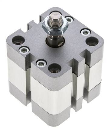 ISO 21287 Doppeltwirkender Kompaktzylinder 40-10mm - Magnetisch - Stange mit Außengewinde
