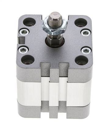 ISO 21287 Doppeltwirkender Kompaktzylinder 40-10mm - Magnetisch - Stange mit Außengewinde