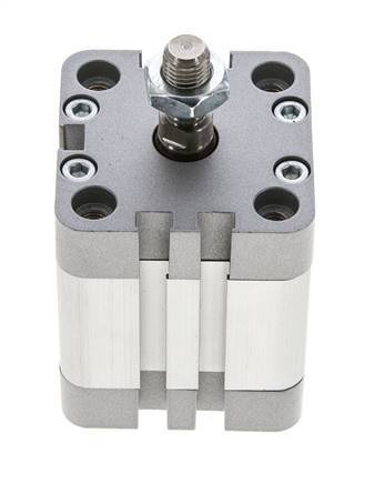 ISO 21287 Doppeltwirkender Kompaktzylinder 40-20mm - Magnetisch - Stange mit Außengewinde
