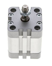 ISO 21287 Doppeltwirkender Kompaktzylinder 40-20mm - Magnetisch - Stange mit Außengewinde