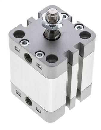 ISO 21287 Compact Double Acting Cylinder 40-25mm - Magnetic - Male Rod