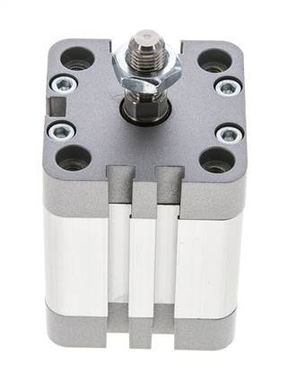 ISO 21287 Kompakter doppeltwirkender Zylinder 40-25mm - Magnetisch - Stange mit Außengewinde