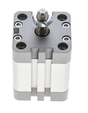 ISO 21287 Kompakter doppeltwirkender Zylinder 40-25mm - Magnetisch - Stange mit Außengewinde