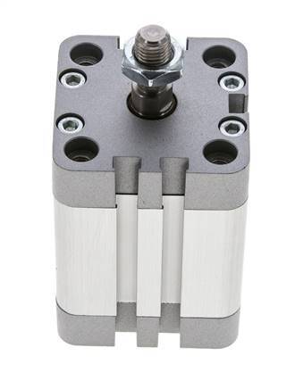ISO 21287 Doppeltwirkender Kompaktzylinder 40-30mm - Magnetisch - Stange mit Außengewinde