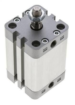 ISO 21287 Doppeltwirkender Kompaktzylinder 40-40mm - Magnetisch - Stange mit Außengewinde
