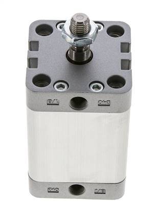 ISO 21287 Doppeltwirkender Kompaktzylinder 40-40mm - Magnetisch - Stange mit Außengewinde